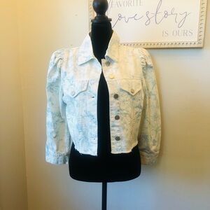 Elie Tahari Women's Print Denim Jacket